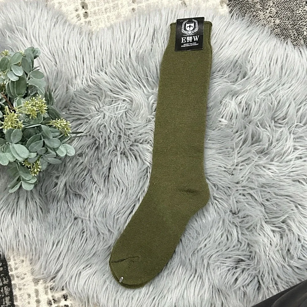 EHW Military Issued Deep Green Thick‎ Socks One Size
